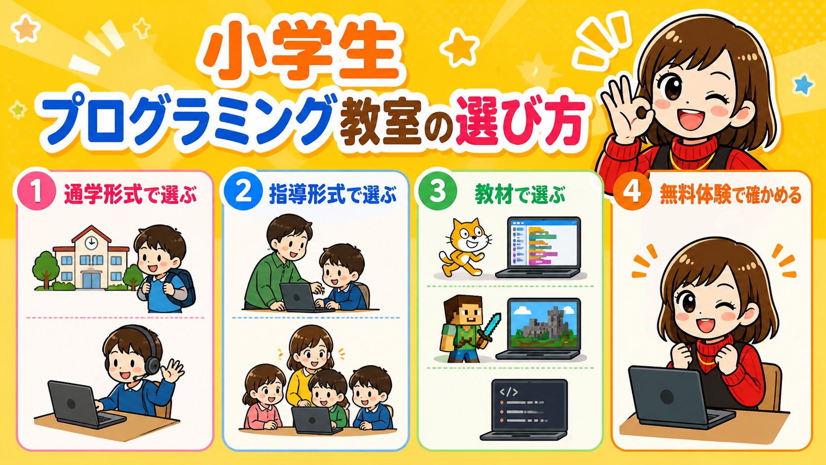 プログラミング教室の選び方